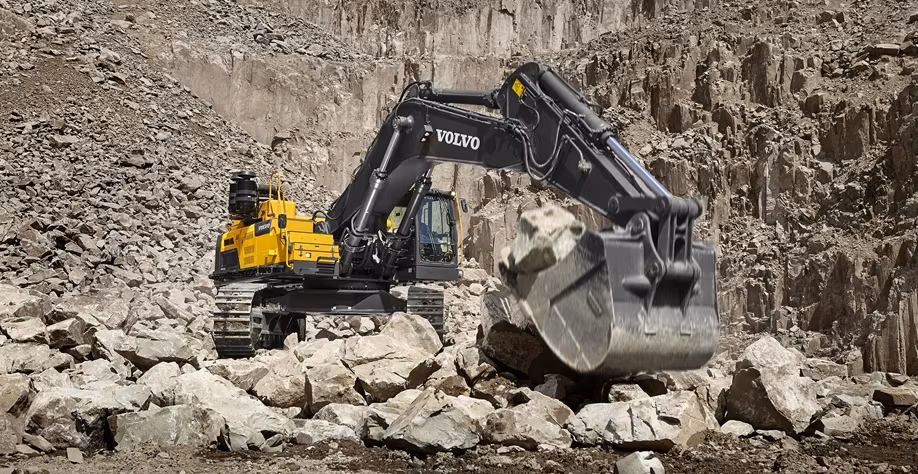 escavadeira para mineração Volvo